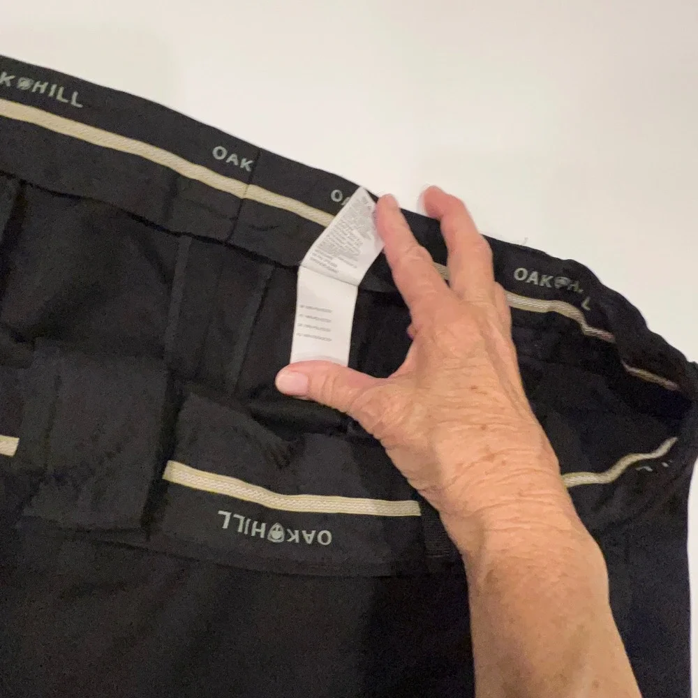 Oak Hill DXL Mens 48R Black Performance Golf Shorts Polyester Flat Front Casual